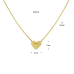 14krt gouden collier met hartje 40-42cm - 616744