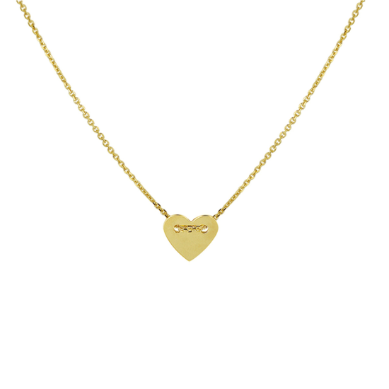 14krt gouden collier met hartje 40-42cm - 616744