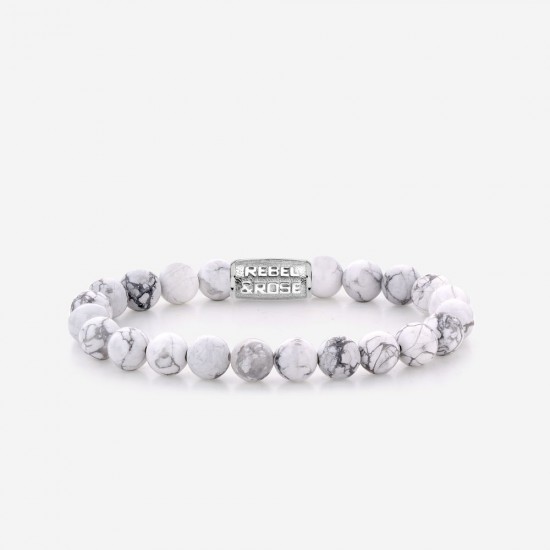 Rebel & Rose Jewelry Bracelet Virgin White 8mm M - 614076