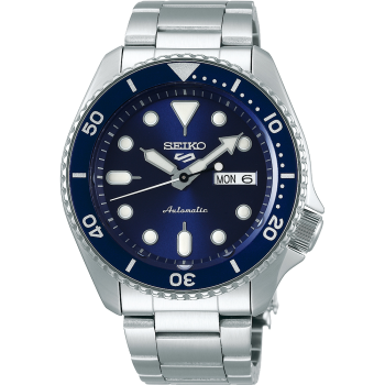 Seiko 5 Sports Automatic SS Nylon Blauw 100mtr - 614223