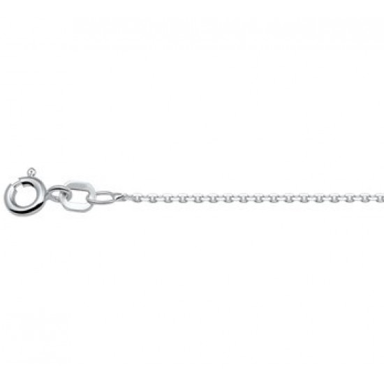 Zilver anker collier 50cm 1.1mm - 614300