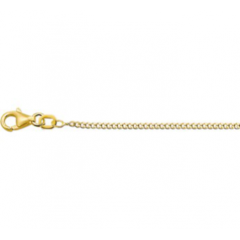 14krt gouden gourmet collier 42cm 1.4mm - 614294