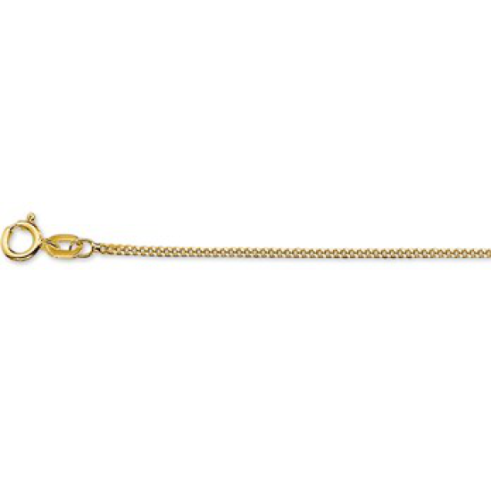 14krt gouden gourmet collier 45cm 1.2mm - 614297