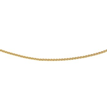 14krt gouden vossenstaart collier 45cm 1mm - 614372