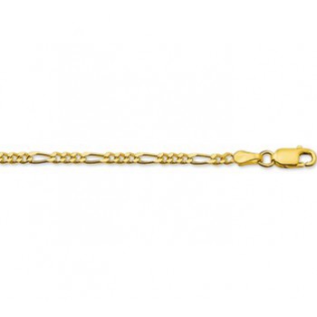 14krt gouden figaro collier 45cm - 614374