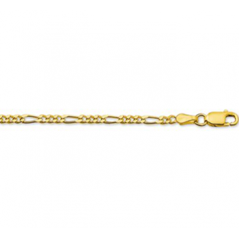 14krt gouden figaro collier 45cm - 614374