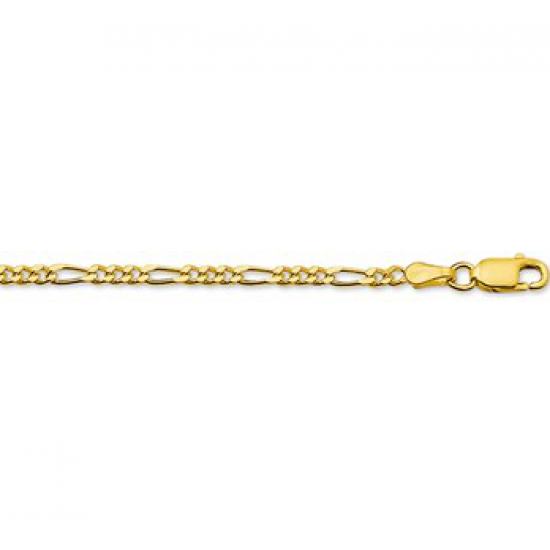 14krt gouden figaro collier 45cm - 614374