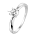 Zilveren Solitairring met zrikonia maat 17.25 - 614603 Zilveren Solitairring met zrikonia maat 17.25 - 614603