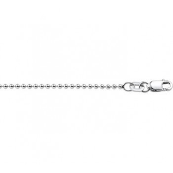 Zilveren bolletjes collier 42cm 1.5mm - 614727