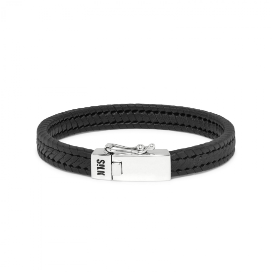 S!LK Armband Bold Leather Black 251BLK.19 - 614851 S!LK Armband Bold Leather Black 251BLK.19 - 614851
