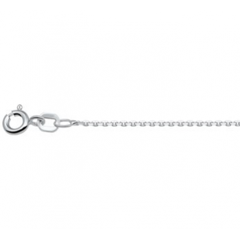 Zilver anker collier 60cm 1.1mm - 614301