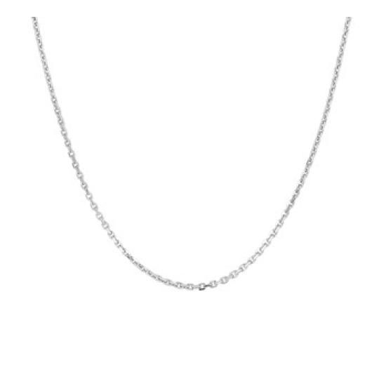 Zilver anker collier 60cm 1.3mm - 615052