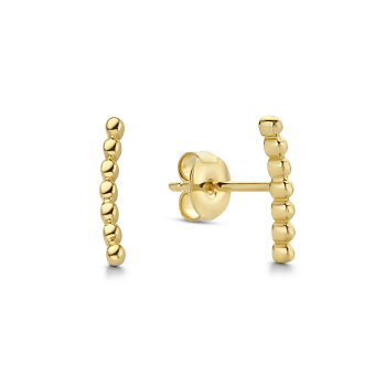 Jackie 14krt gouden oorknopjes 7 bubbels - 615286