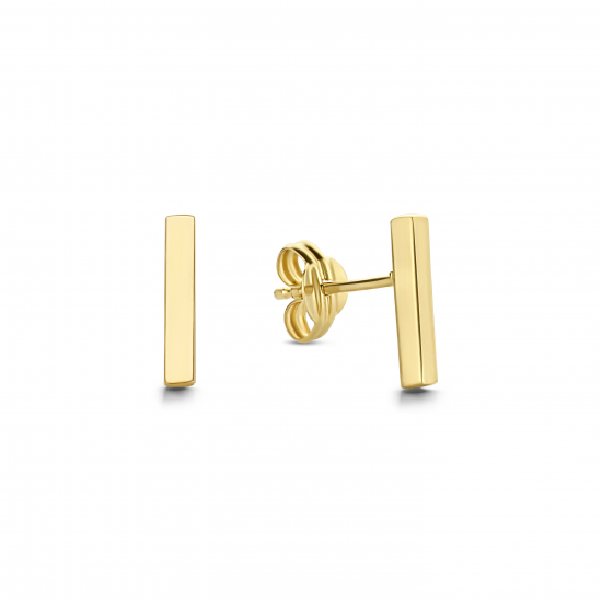 Jackie 14krt gouden oorknopjes Bar Studs JKE20.063 - 615297