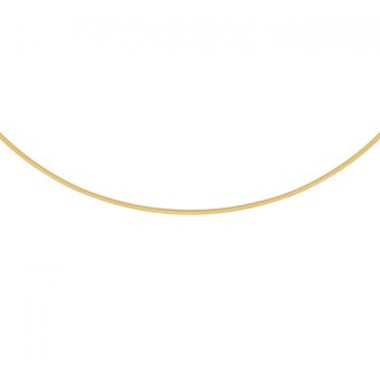 14krt gouden slang collier massief 45cm 1.2mm - 615507