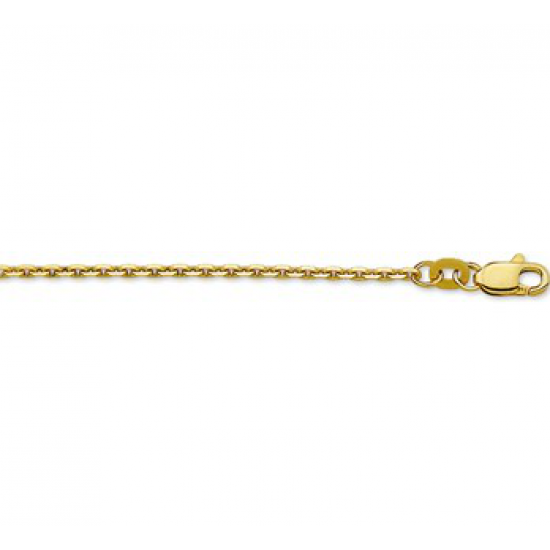 14krt gouden anker collier 45cm 1.5mm - 615501