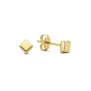 Jackie 14krt gouden oorknopjes hart - 615299