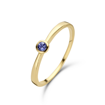 Jackie 14krt gouden ring saffier 3mm maat 54 - 615313 Jackie 14krt gouden ring saffier 3mm maat 54 - 615313