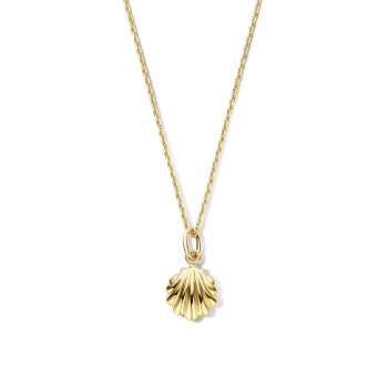 Jackie 14krt gouden hanger schelp 8mm - 615311 Jackie 14krt gouden hanger schelp 8mm - 615311