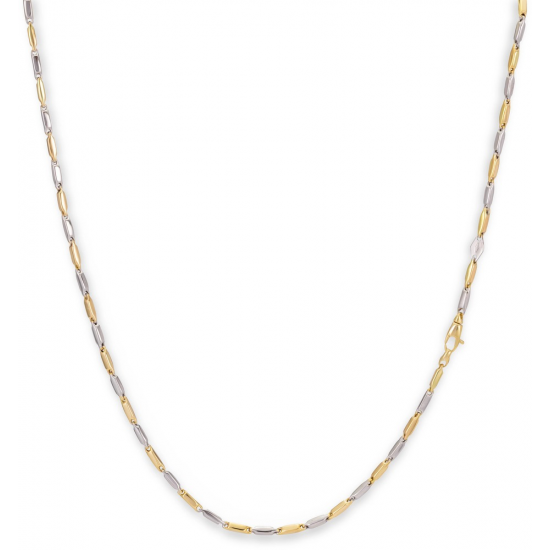Monzario 14krt bicolor gouden collier 2.2mm 45cm - 615762 Monzario 14krt bicolor gouden collier 2.2mm 45cm - 615762