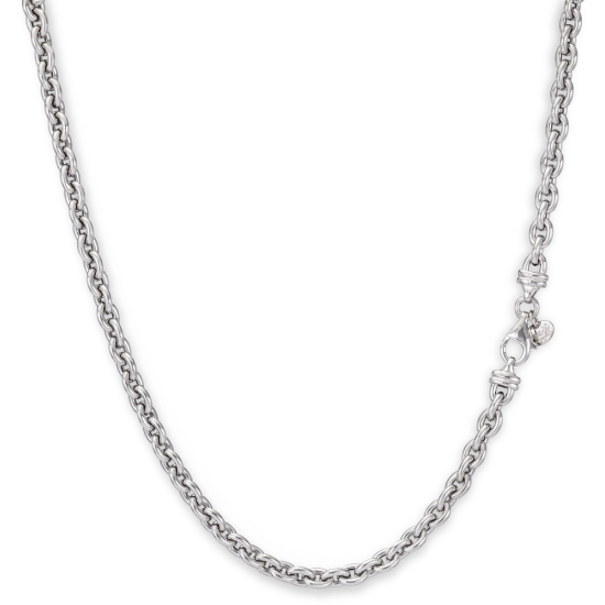 Monzario Zilver Collier ovaal jasseron 45cm 6mm ARG175C - 615746 Monzario Zilver Collier ovaal jasseron 45cm 6mm ARG175C - 615746