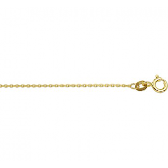 14krt gouden anker collier gediamanteert 42cm 1.2mm - 615502