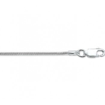 Zilver slang collier 1.6mm 50cm - 615913