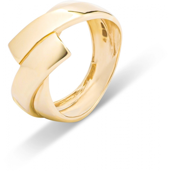 Monzario 14krt gouden ring 2 ringen over elkaar 1124R - 615765