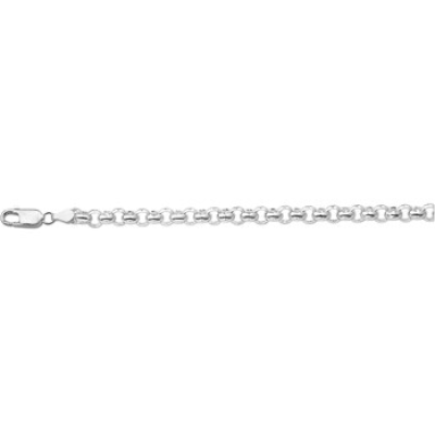 Zilveren jasseron armband 19cm 4.5mm - 615791