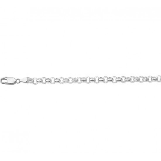 Zilveren jasseron armband 19cm 4.5mm - 615791