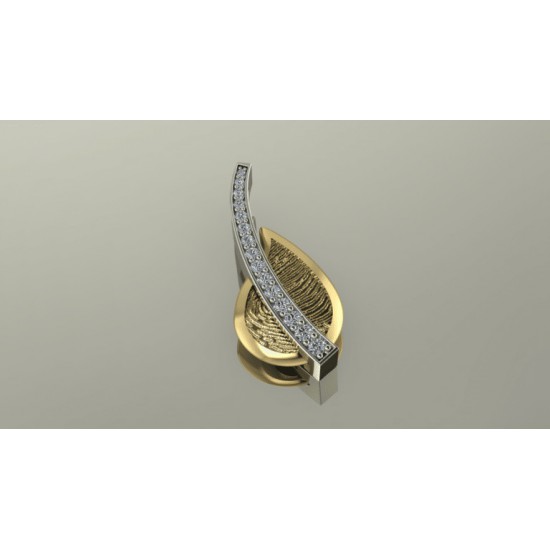 Touche by Bas Verdonk 14krt gouden hanger met vingerafdruk L - 616390