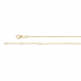 Jackie 14krt gouden collier Long Oval 60cm - 616508