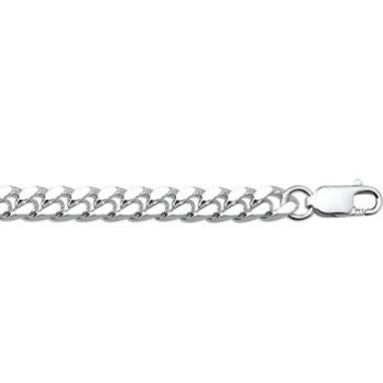 Zilver gourmet collier 50cm 5.5mm - 612408