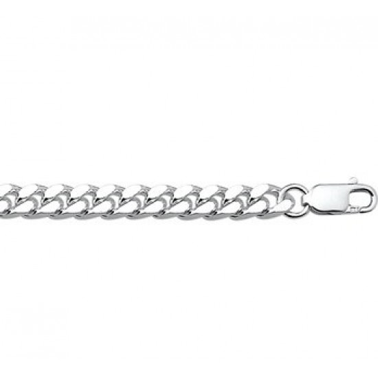 Zilver gourmet collier 50cm 5.5mm - 612408