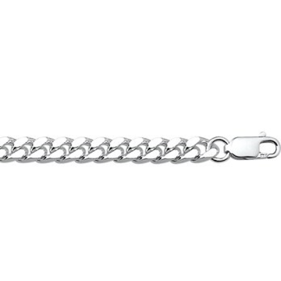 Zilver gourmet collier 50cm 5.5mm - 612408