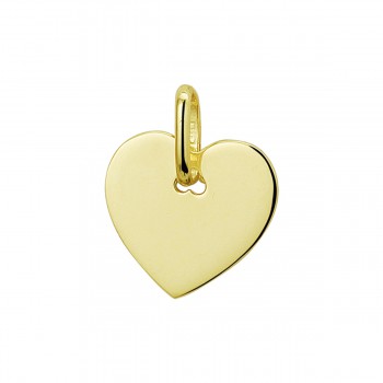 14krt gouden hanger hart 15mm - 616853