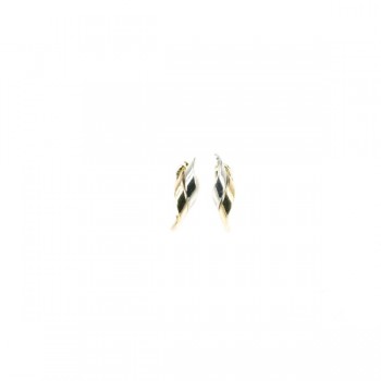Monzario 14 krt bicolor gouden oorbellen - 616840