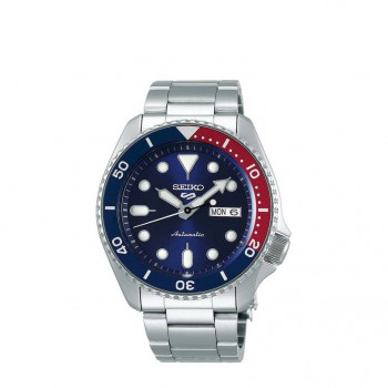 Seiko 5 Sports Automatic SS Staal Blauw Rood 100mtr SRPD53K1 - 616908