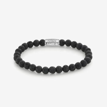 Rebel & Rose Jewelry Bracelet Black Moon 6mm L - 616925 Rebel & Rose Jewelry Bracelet Black Moon 6mm L - 616925
