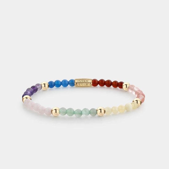 Rebel & Rose Jewelry Bracelet I've Got the Power Gold plated 4mm - 616932