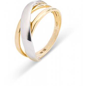 Monzario 14krt bicolor gouden ring - 617138