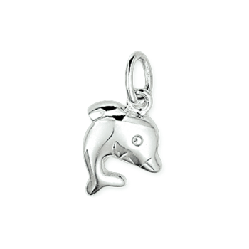 Zilveren bedel dolfijn - 617201
