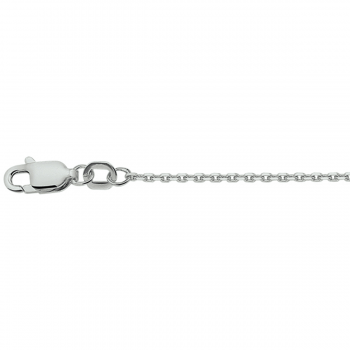 Zilver anker collier 45cm  1.3mm - 617230