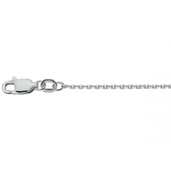 Zilver anker collier 45cm  1.3mm - 617230