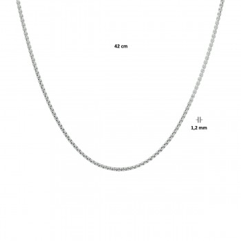 Zilver Venetaans collier 45cm 1.2mm - 617243