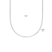 Zilver gourmet collier 42cm 1.1mm - 617248