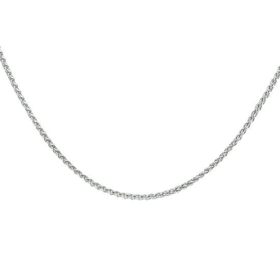 Zilver vossestaart collier 45cm 1mm - 617274