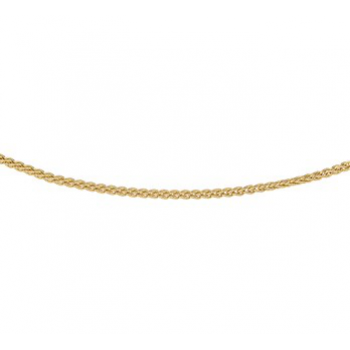 14krt gouden vossenstaart collier 50cm 1.3mm - 617370