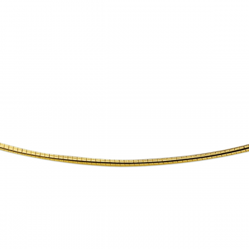 14krt gouden omega collier rond  45cm 1.4mm - 617372