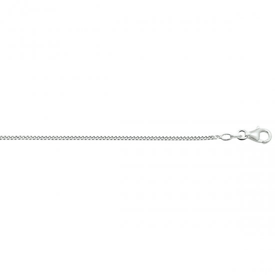 14krt witgouden gourmet collier 45cm 1.4mm - 617374